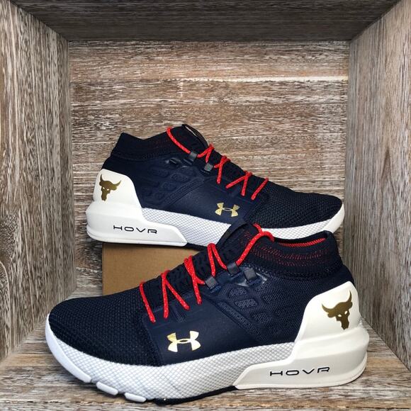 Under Armour Project Rock 2 HOVR Training Blue Veterans 3022398-402 Wmns Size 8 - Picture 1 of 7